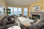 Suite Dreams, Gorgeous Oceanfront Living Room and Fireplace